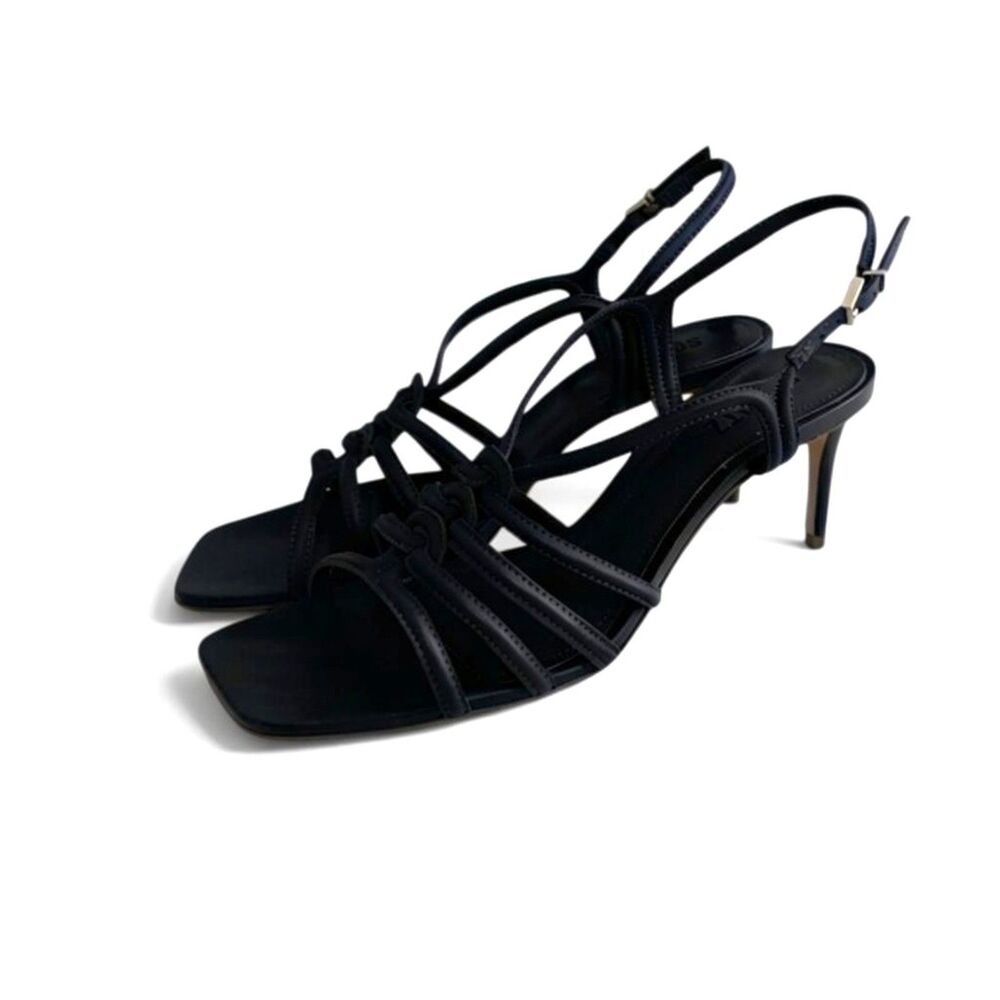 SCHUTZ Octavia Mid Black Sandals, NEW! Size 10